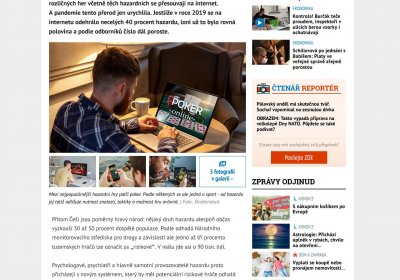 Hazard na internetu? Rizikové hráče by mohli "vypnout"